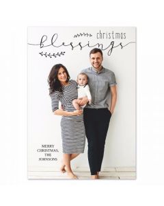 Blessings Photo Christmas Card