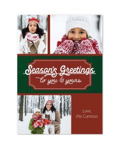 Season's Greetings Custom Holiday Card