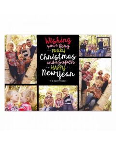Super Happy Photo Christmas Card