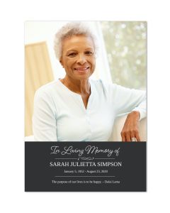 Personalized In Loving Memory Card