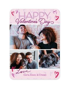 Hearts Custom Valentine's Day Card