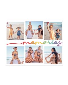 Six Photo Rainbow Memories Collage Print