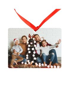 Metal Photo Christmas Ornament
