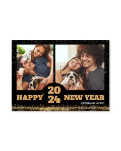 Glitter Happy New Year Card