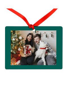 Peace Love Joy Metal Photo Ornament