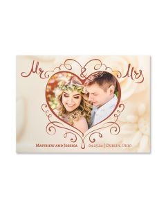 Heart Frame Save The Date Wedding Card