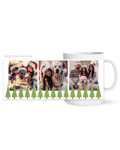 Tree Lot Christmas Photo Mug