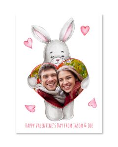 Bunny Valentine's Day Card