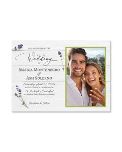 Lavender Wedding Invitation Card