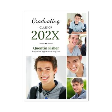 Script Personalized Graduation Card