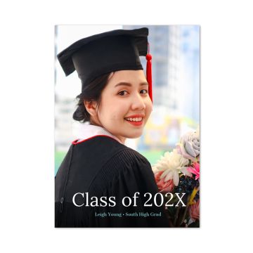 Simple Customized Graduation Card