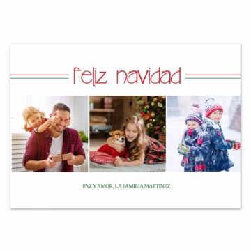 Feliz Family Photo Christmas Card