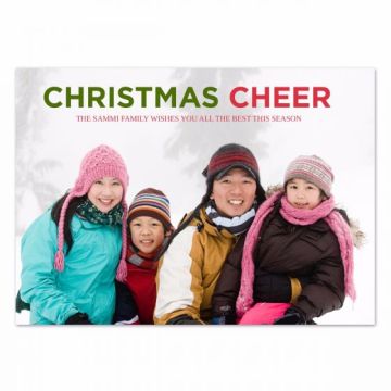 Charming Cheer Photo Christmas Card