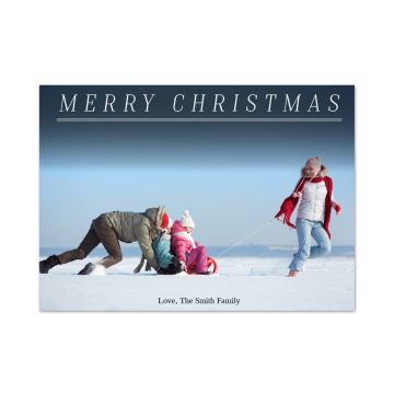 Italic Photo Christmas Card