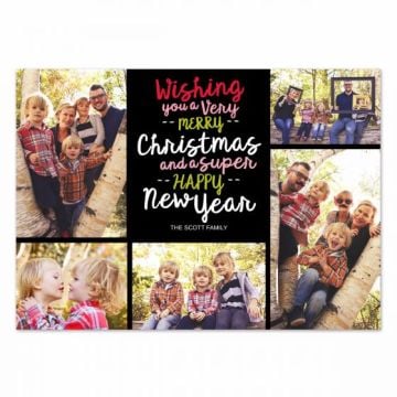 Super Happy Photo Christmas Card
