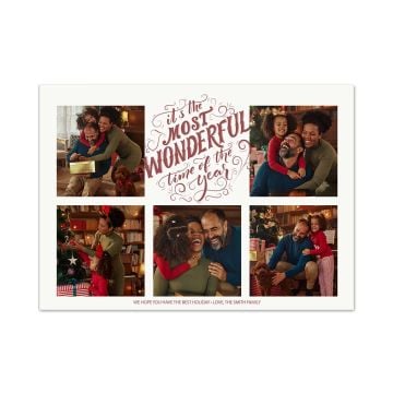 Most Wonderful Time Christmas Card