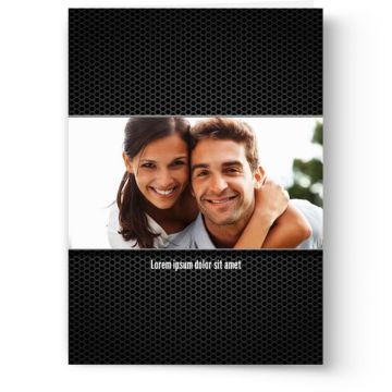 Black Grid Customized Card