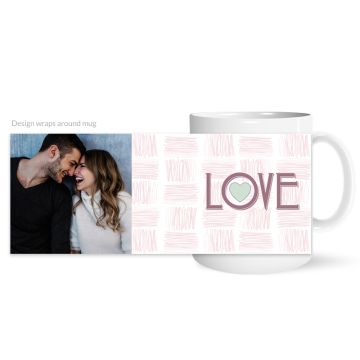 Checkered Love Personalized Mug