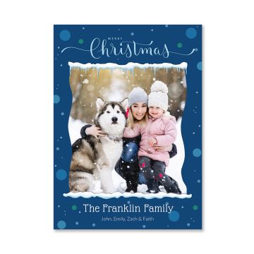 Snowfall Merry Christmas Card