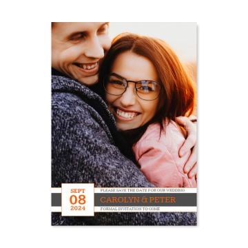 Classic Customized Save The Date Card