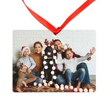 Metal Photo Christmas Ornament