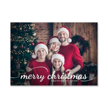 Script Merry Christmas Card