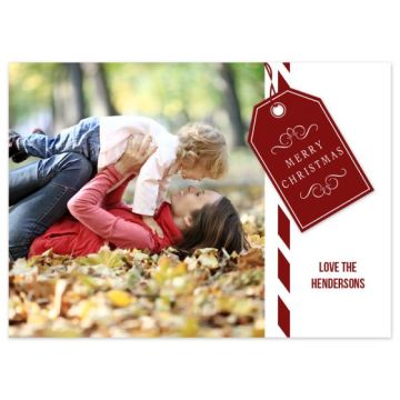 Christmas Tag Photo Christmas Card