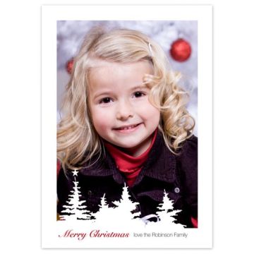 White Christmas Photo Christmas Card
