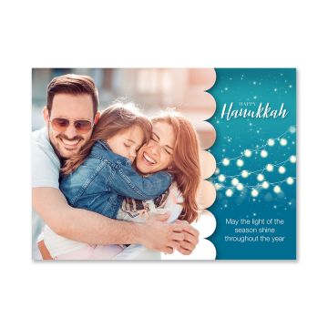 Lights Happy Hanukkah Card
