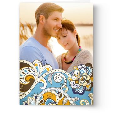 Modern Paisley Custom Card