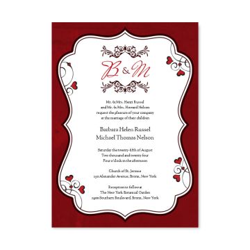 Romantic Custom Invitation Card