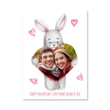 Bunny Valentine's Day Card