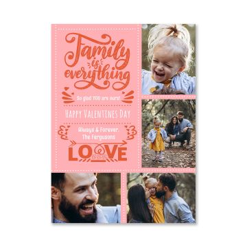 Family Valentine's Day Card