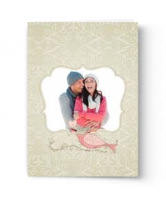 Bird in Love Personalized Card