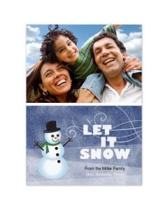 Personalized Let It Snow Card